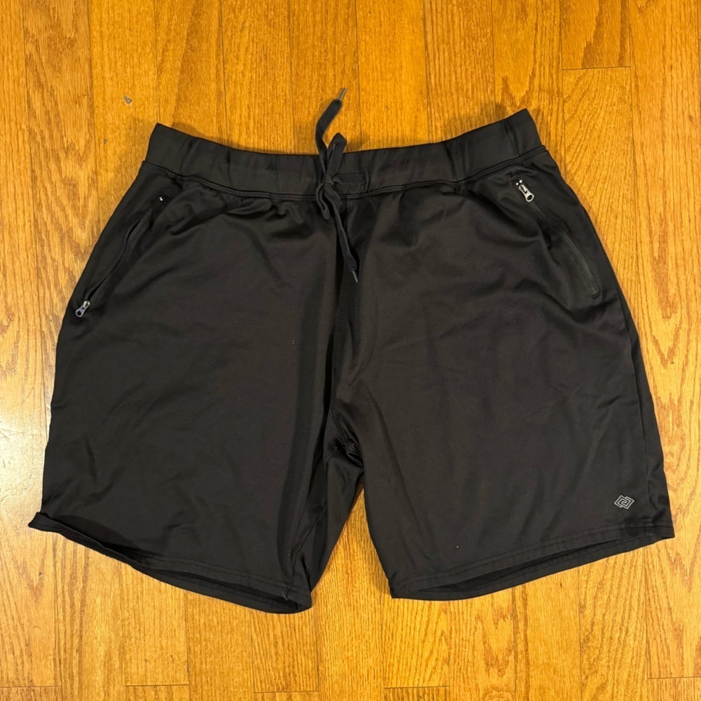 ZELOS Black Athletic Shorts with Elastic Waistband Womens Size XL